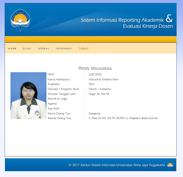 Situs Ortu Uajy Rindu Sekolah